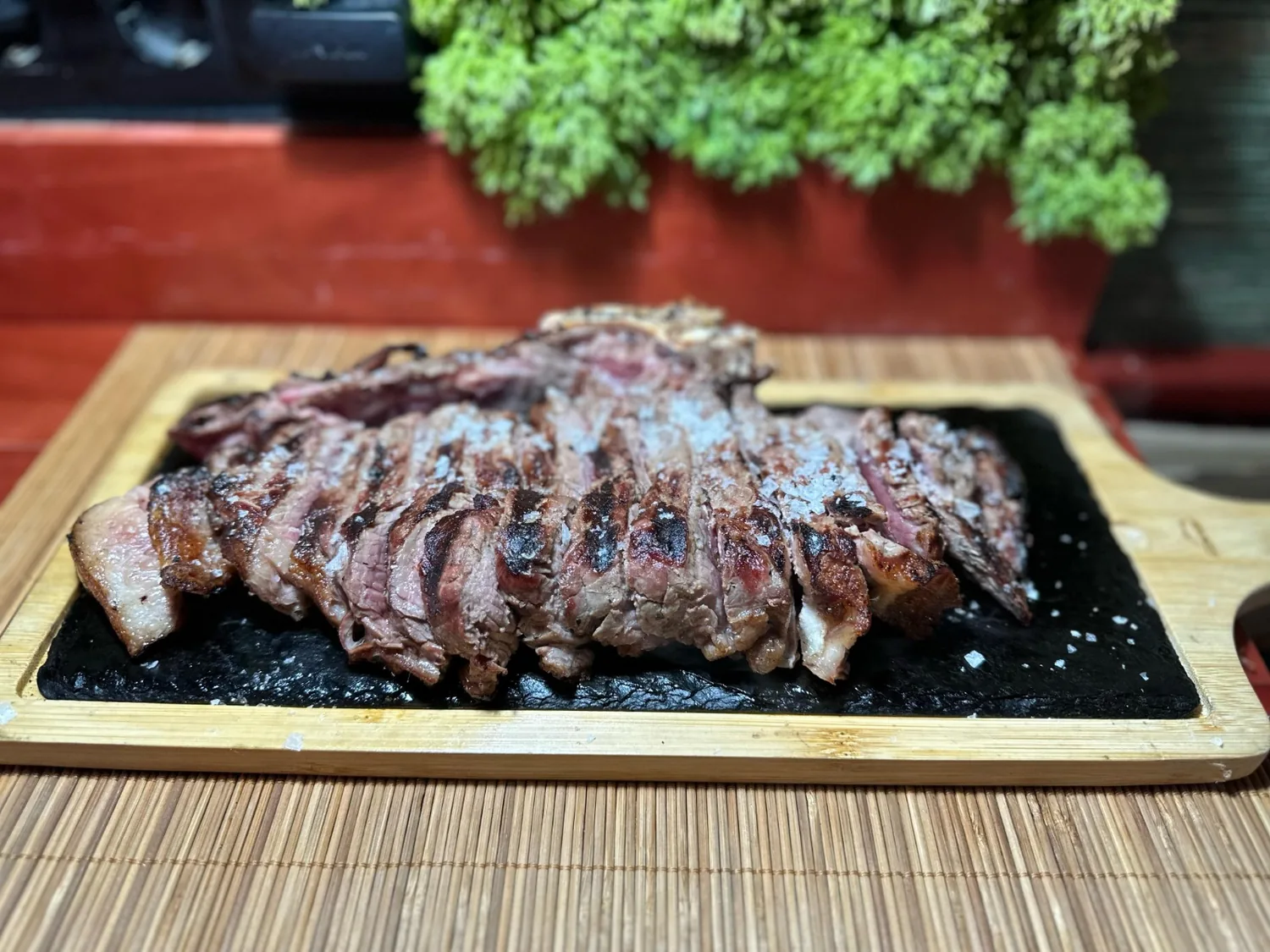 Entrecot al carbón de encina